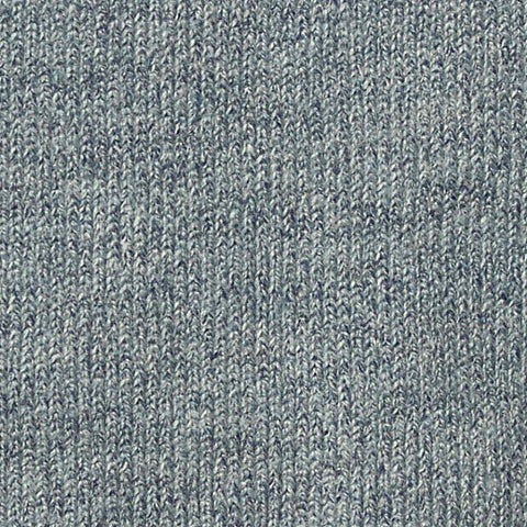 Light Blue-Grey Marl Rib Knit, Viscose-Poly
