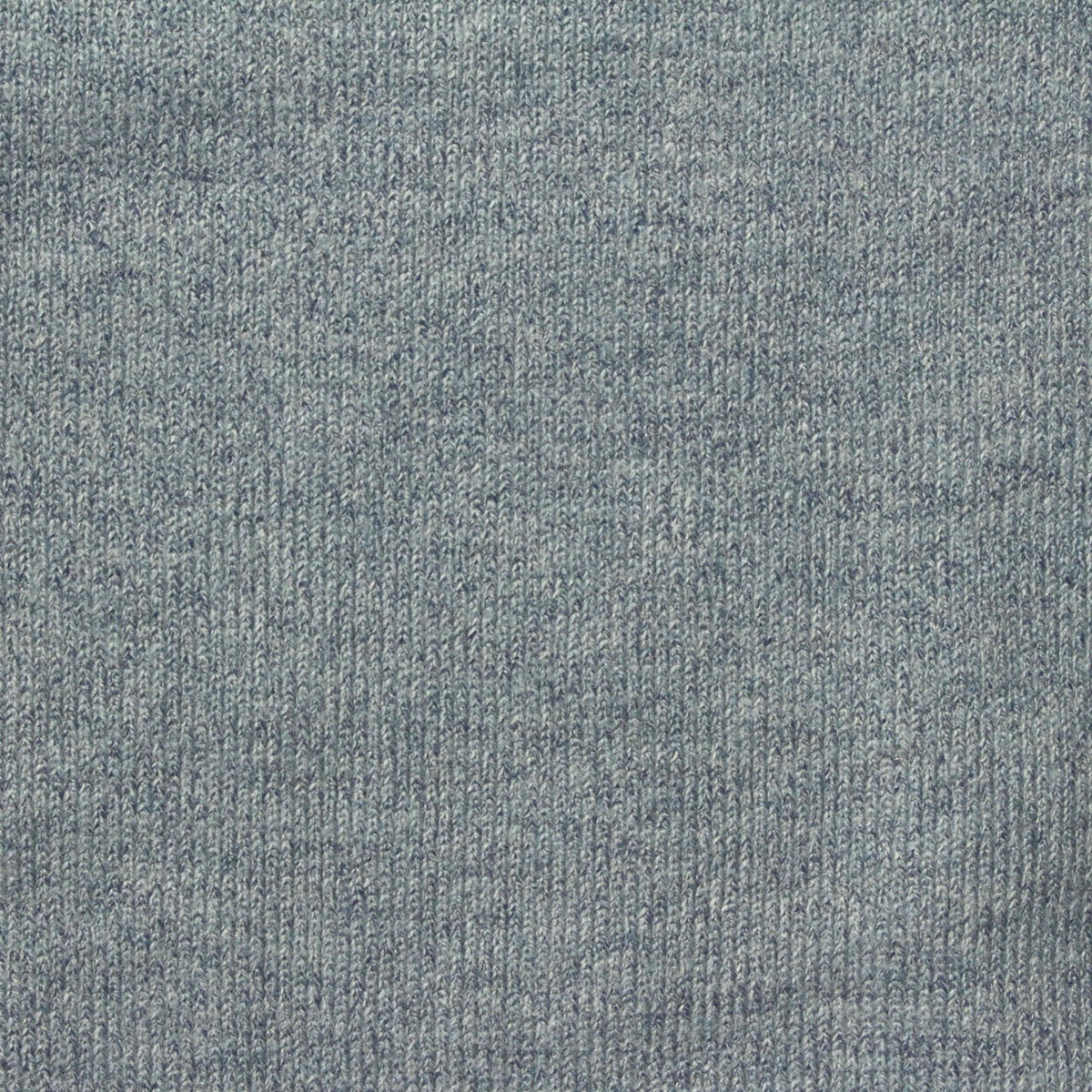 Light Blue-Grey Marl Rib Knit, Viscose-Poly