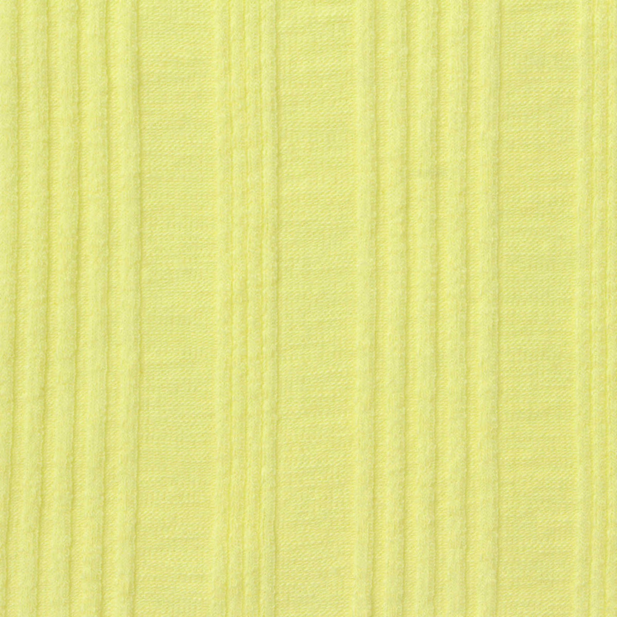 Slub Cotton Viscose Stretch Rib Knit Fabric, 200 gsm, 150 cm — Yellow