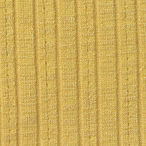 Jacquard Viscose Polyester Stretch Rib Knit Fabric, 230 gsm, 120 cm — Yellow