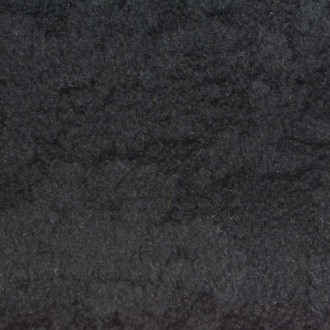 100% Polyester Fleece Fabric, 480 gsm, 165 cm — Black