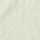 White Tone-on-Tone Floral Jacquard, Polyester