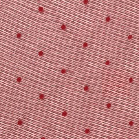 Red Dots Mesh, Polyester