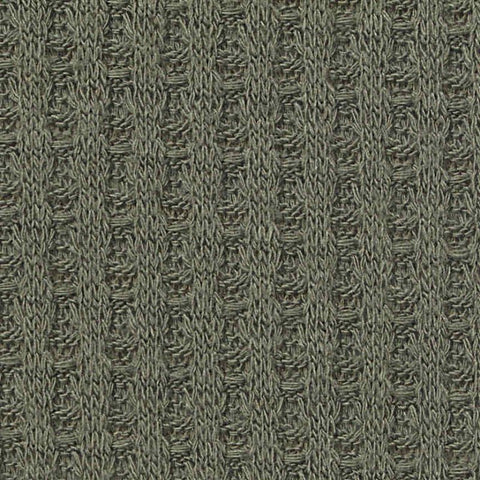 Polyester Viscose Stretch Waffle Knit Fabric, 200 gsm, 163 cm — Green