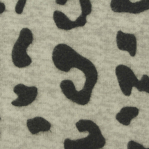 Dark Grey Leopard Chunky Knit, Polyester