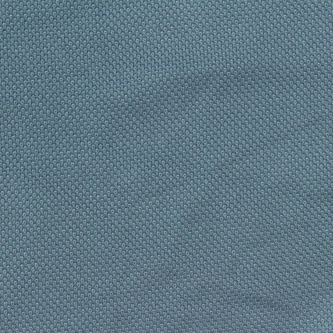 Cotton Polyester Piqué Knit Fabric, 215 gsm, 185 cm — Blue