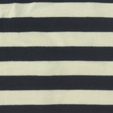 Dark Grey Stripe Jersey Knit, Viscose