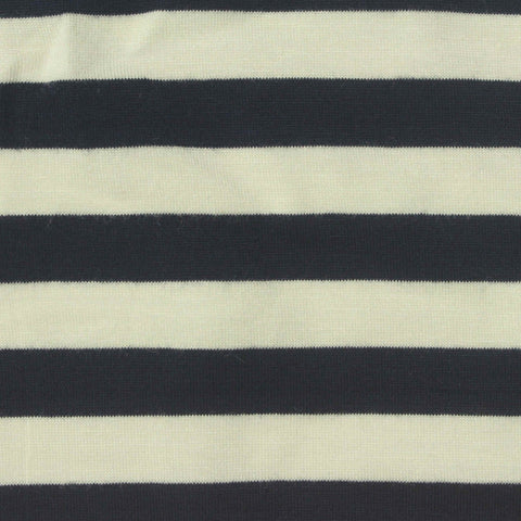 Dark Grey Stripe Jersey Knit, Viscose, 180 gsm