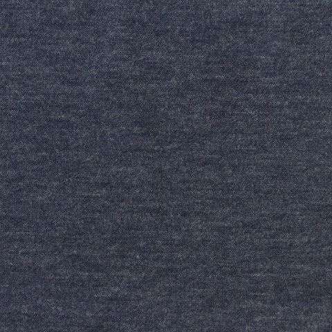 Dark Blue Marl French Terry, Poly-Viscose, 268 gsm