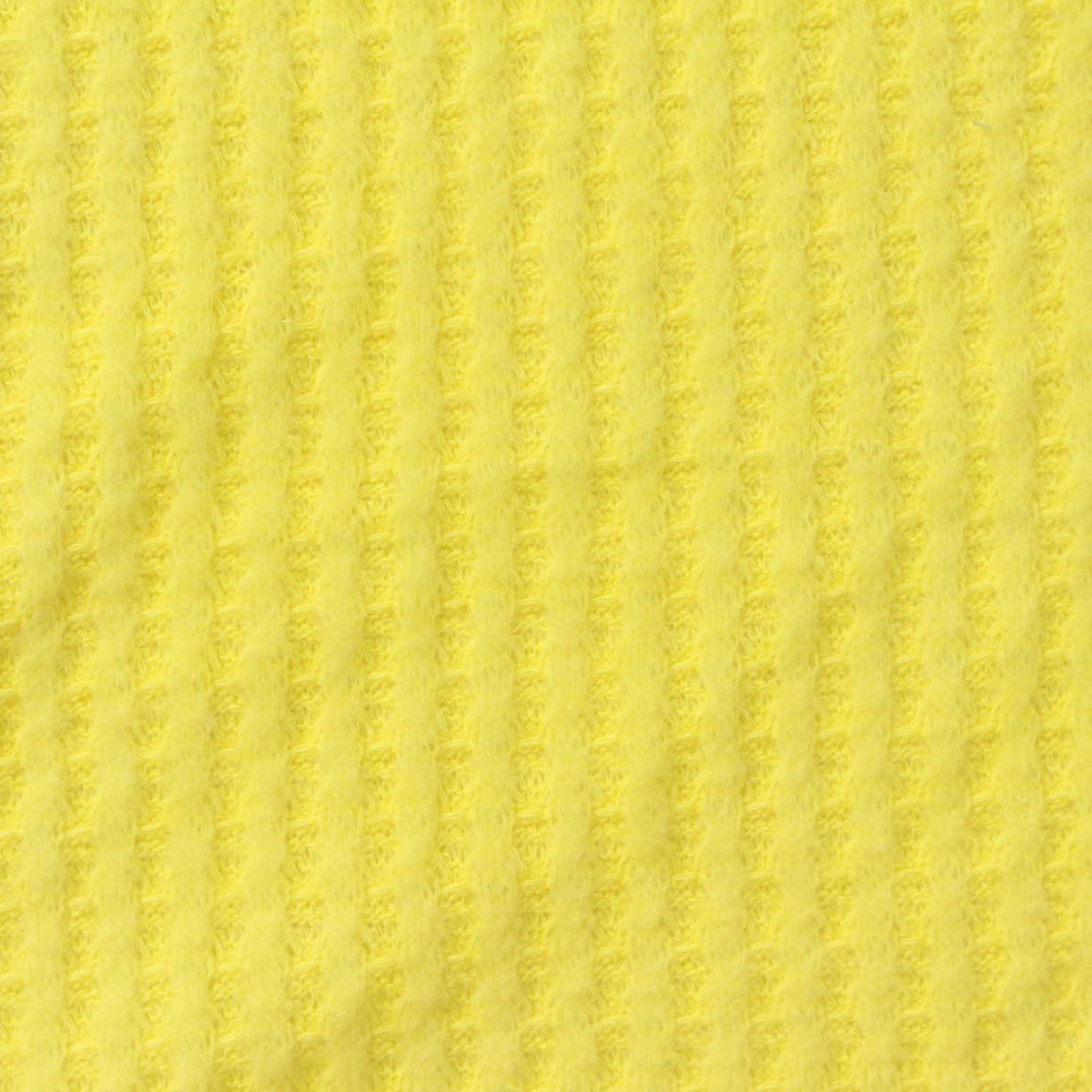 Polyester Viscose Stretch Waffle Knit Fabric, 217 gsm, 180 cm — Yellow