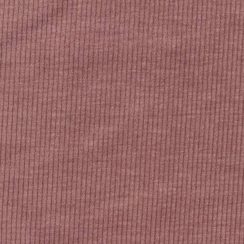 Rose Marl Rib Knit, Poly-Viscose