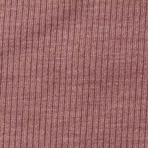 Rose Marl Rib Knit, Poly-Viscose