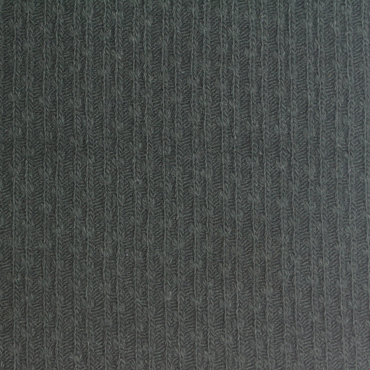 Jacquard Cotton Polyester Stretch Rib Knit Fabric, 285 gsm, 175 cm — Grey