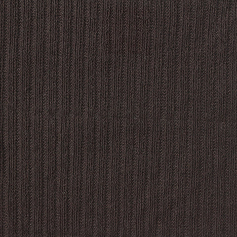 Cotton Stretch Rib Knit Fabric, 240 gsm, 140 cm — Brown