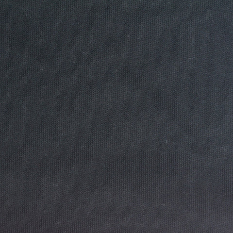 Brushed Cotton Polyester French Terry Fabric, 255 gsm, 174 cm — Navy