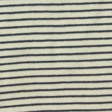 Dark Grey Horizontal-Stripe Rib Knit, Cotton