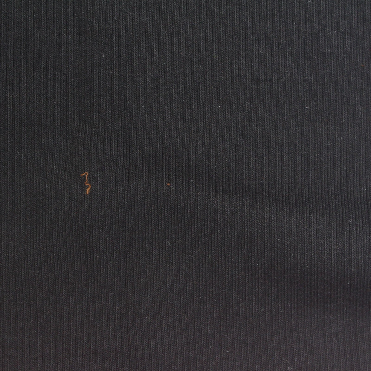 Cotton Polyester Stretch Rib Knit Fabric, 350 gsm, 125 cm — Black