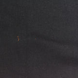 Cotton Polyester Stretch Rib Knit Fabric, 350 gsm, 125 cm — Black