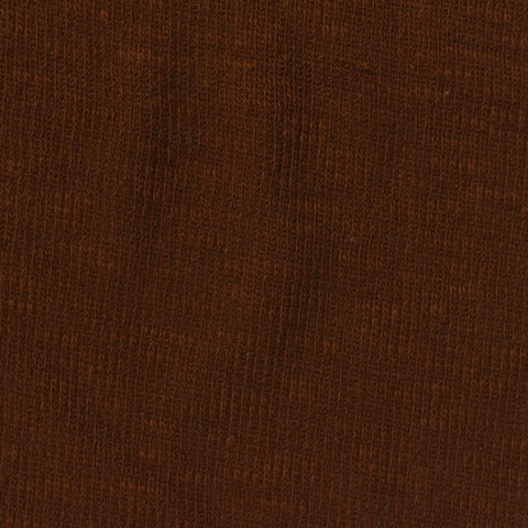Cotton Stretch Rib Knit Fabric, 200 gsm, 175 cm — Brown