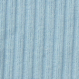 Polyester Viscose Stretch Rib Knit Fabric, 225 gsm, 168 cm — Blue — texture