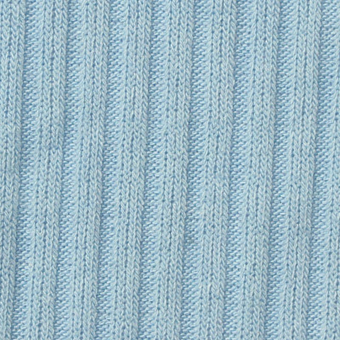 Polyester Viscose Stretch Rib Knit Fabric, 225 gsm, 168 cm — Blue