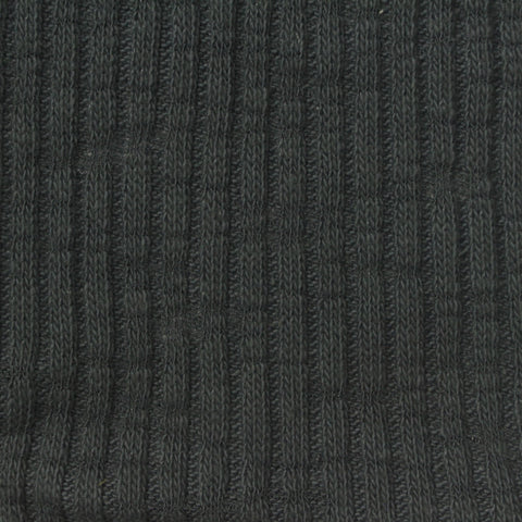 Cotton Stretch Rib Knit Fabric, 260 gsm, 170 cm — Grey