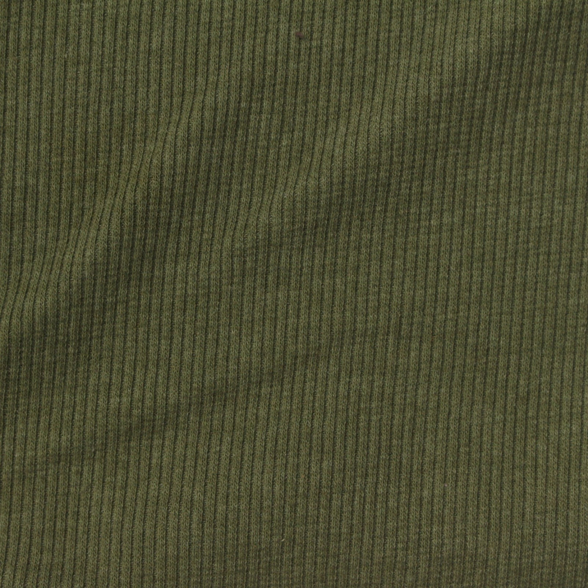 Cotton Polyester Stretch Rib Knit Fabric, 210 gsm, 132 cm — Green