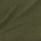 Cotton Polyester Stretch Rib Knit Fabric, 210 gsm, 132 cm — Green