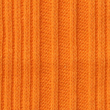 Cotton Stretch Rib Knit Fabric, 200 gsm, 166 cm — Orange — texture