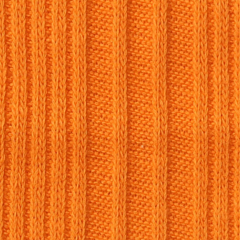 Cotton Stretch Rib Knit Fabric, 200 gsm, 166 cm — Orange