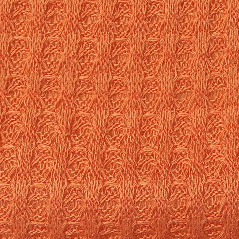 Polyester Stretch Waffle Knit Fabric, 178 gsm, 186 cm — Orange