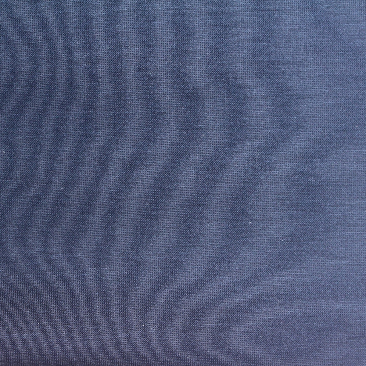 Dark Blue Heathered-Marl Scuba Knit, Viscose-Poly