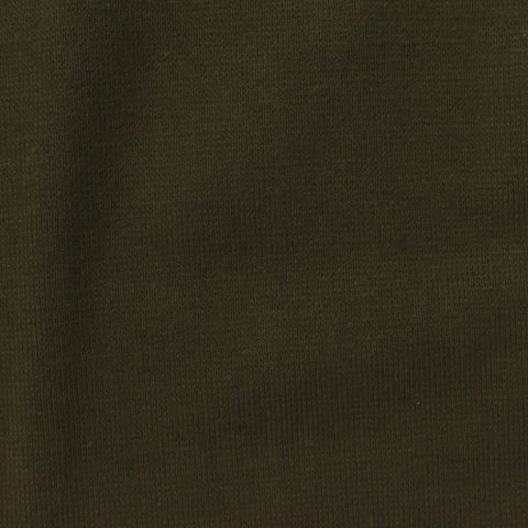 Cotton Stretch Rib Knit Fabric, 450 gsm, 190 cm — Green