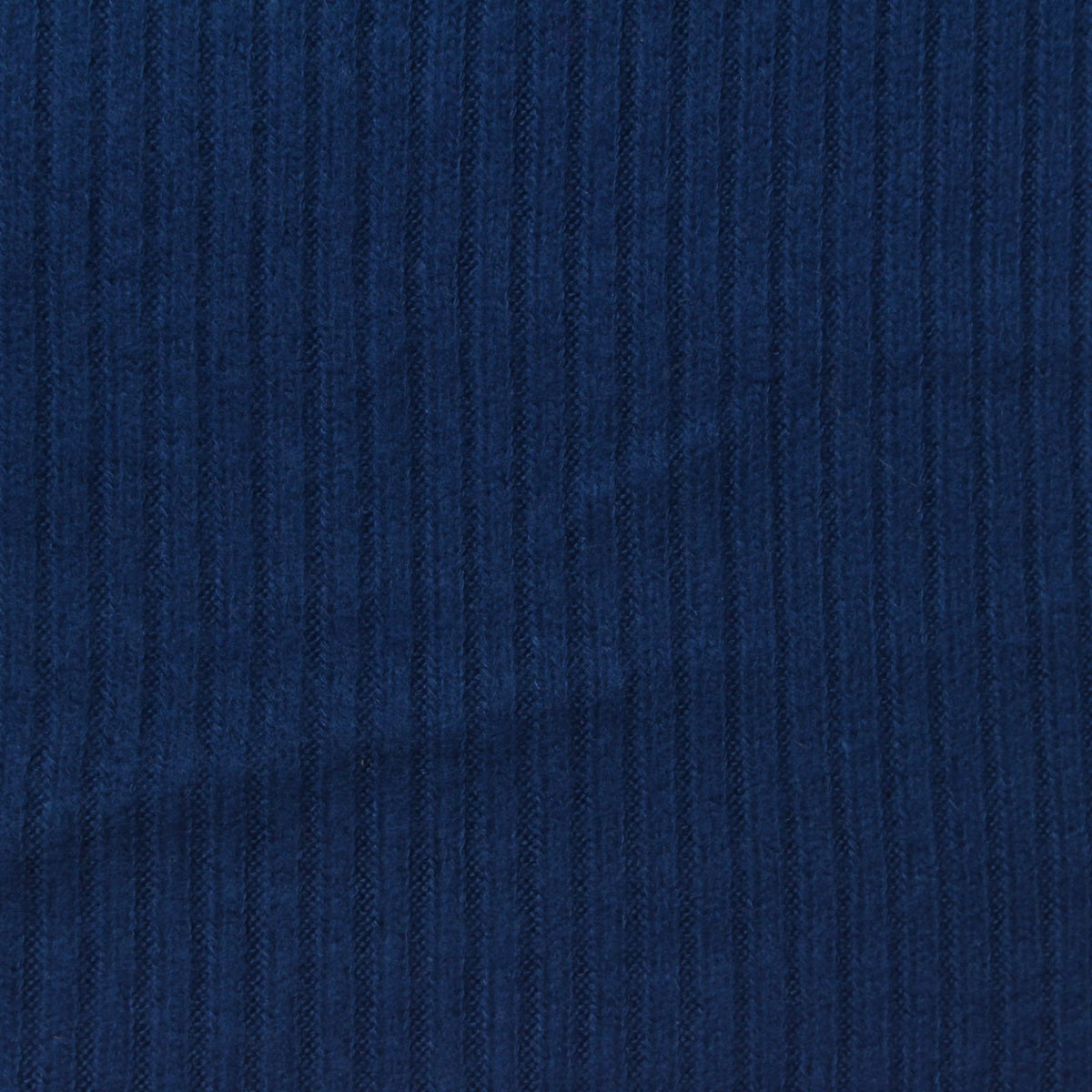 Dark Blue Rib Knit, Viscose-Poly
