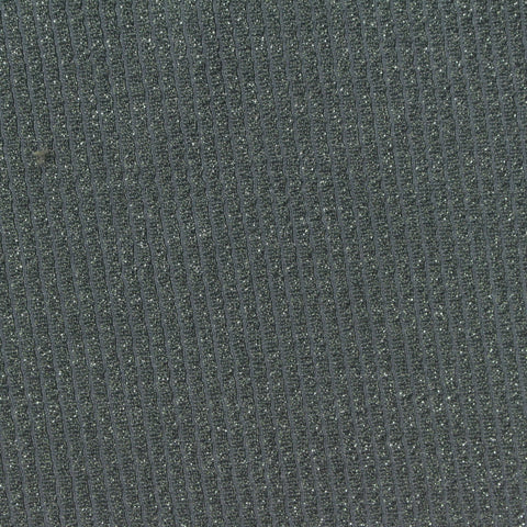 Grey Marl Rib Knit, Metallic-Nylon