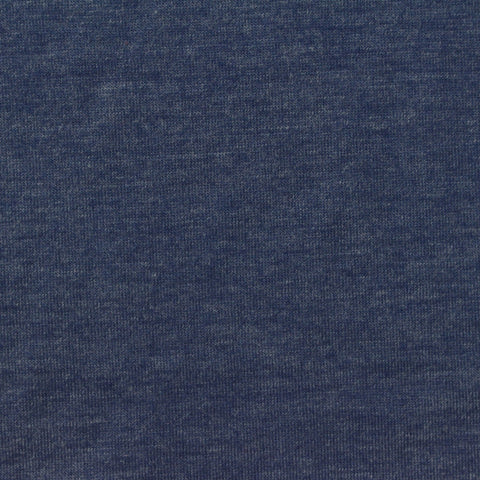 Dark Blue Marl Jersey Knit, Poly-Viscose, 145 gsm