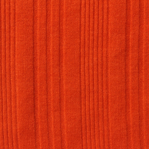 Polyester Viscose Stretch Rib Knit Fabric, 285 gsm, 135 cm — Orange
