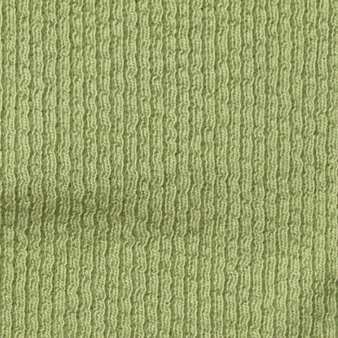100% Cotton Rib Knit Fabric, 270 gsm, 150 cm — Green