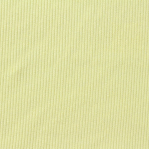 Cotton Polyester Stretch Rib Knit Fabric, 190 gsm, 140 cm — Yellow