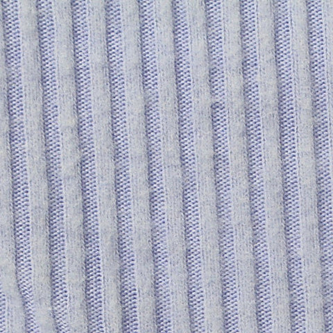 Brushed Polyester Viscose Stretch Rib Knit Fabric, 237 gsm, 160 cm — White
