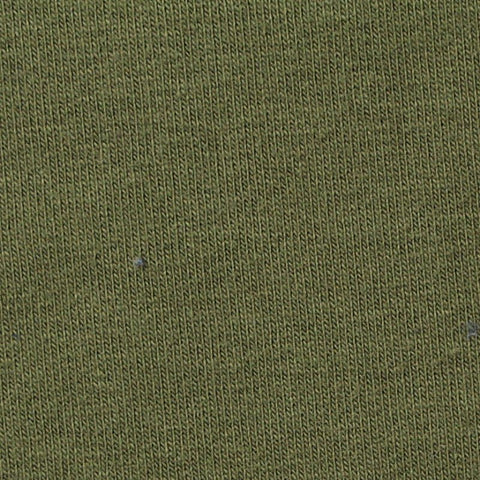 Cotton Stretch Rib Knit Fabric, 435 gsm, 150 cm — Green
