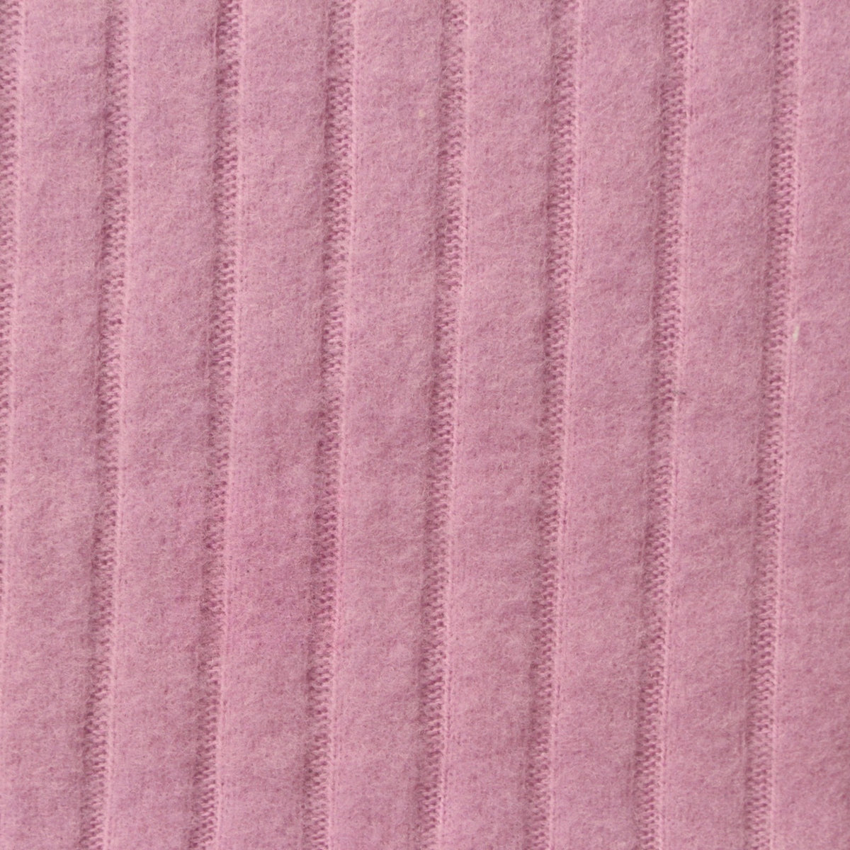 Brushed Polyester Viscose Stretch Rib Knit Fabric, 245 gsm, 156 cm — Pink