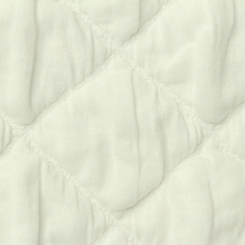 Jacquard Polyester Stretch Knit Fabric, 375 gsm, 150 cm — White