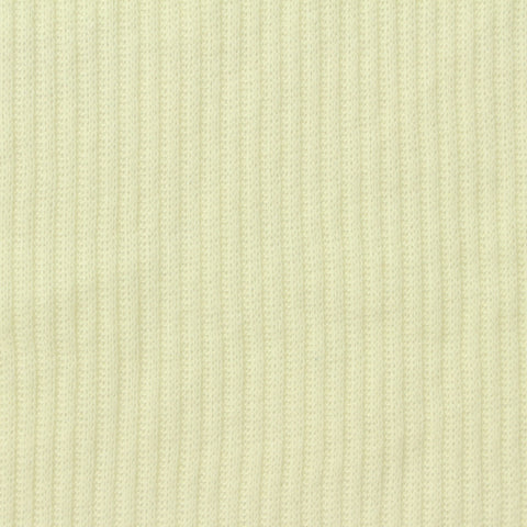 Brushed Polyester Viscose Stretch Rib Knit Fabric, 150 gsm, 175 cm — Yellow
