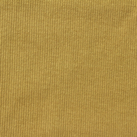 Cotton Stretch Rib Knit Fabric, 245 gsm, 120 cm — Khaki