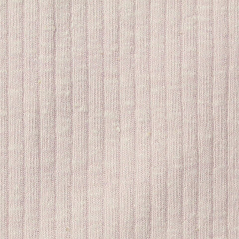 Slub Cotton Polyester Stretch Rib Knit Fabric, 230 gsm, 145 cm — Pink