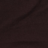 Polyester Viscose Stretch Rib Knit Fabric, 150 gsm, 180 cm — Brown