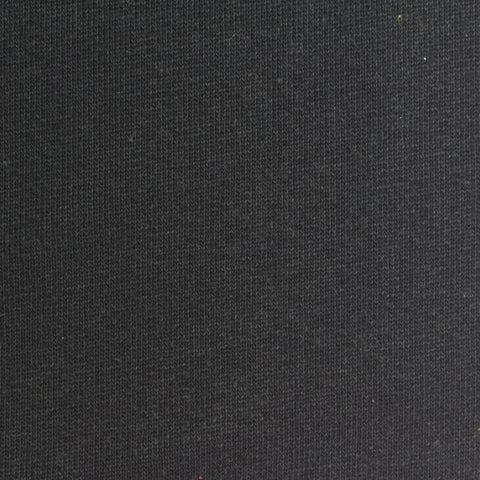 100% Cotton French Terry Fabric, 455 gsm, 165 cm — Black