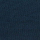 Viscose Polyester Blend Rib Knit Fabric, 310 gsm, 200 cm — Navy