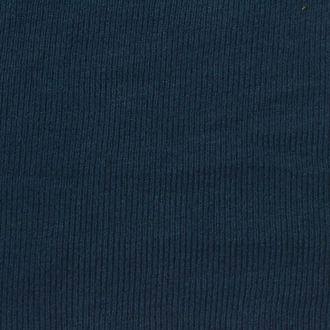 Viscose Polyester Blend Rib Knit Fabric, 310 gsm, 200 cm — Navy